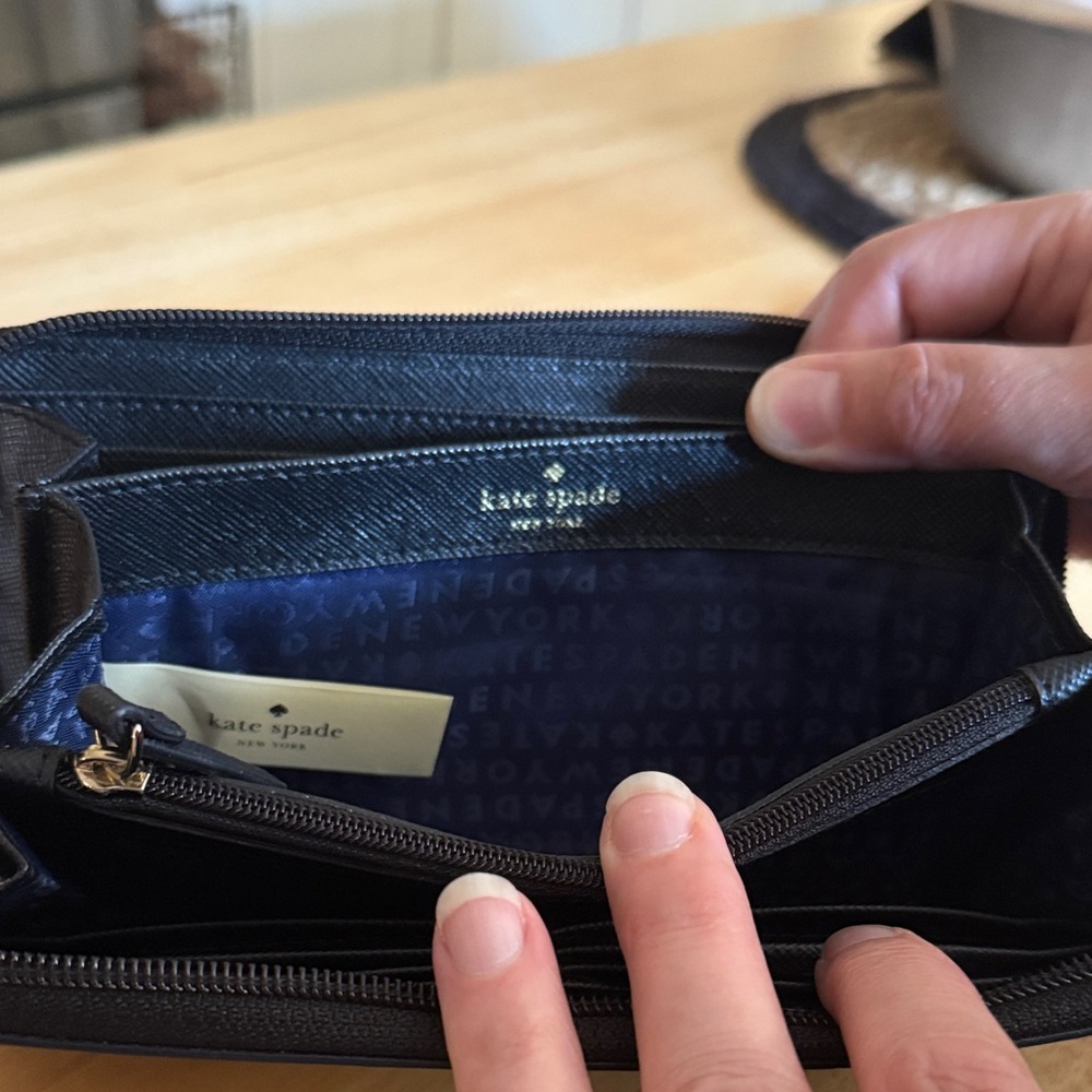Kate Spade Black Clutch Wallet